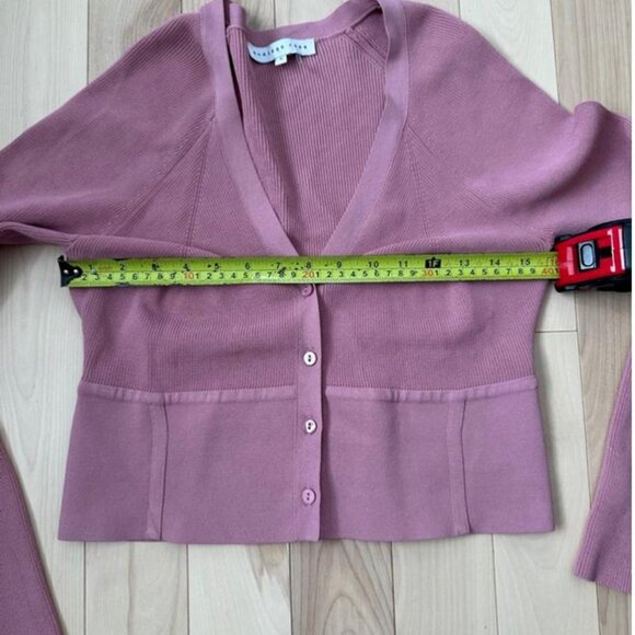 Endless Rose knit cardigan and matching cropped tank - Picture 3 of 8